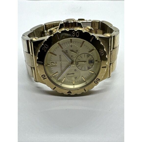 Michael Kors MK5313 Unisex Gold Stainless Steel Analog Dial Quartz Watch JNA788 - Picture 5 of 11